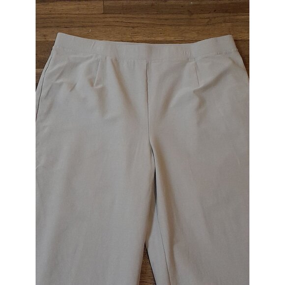 Eileen Fisher Textured Viscose Blend Wide Leg Casual Comfy Size 1X Pants Gray - Picture 2 of 8